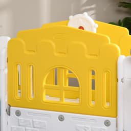 Kinderglijbaan 7-in-1, glijbaan voor kleine kinderen met basketbalmand, klimrek, telescoop, tunnel, stuurwiel, platformgang, opbergmand, kinderspeelplaats voor kinderen van 1 tot 3 jaar — thumbnail 3