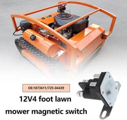 SnelShoppen - 12V Startmagnetisch Schakelaar Voor Grasmaaier, 4 Aansluitingen, Duurzaam Metaal, Compatibel met 1873611 en 725-04439, Voor Quads en Tui — thumbnail 5