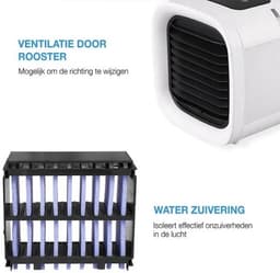 Aero® LED Mini Aircooler 3 - 1 | Lucht Koeler / Ventilator - Lucht Bevochtiger - Lucht Reiniger / Zuiveraar — thumbnail 4
