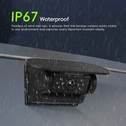 Casa Living Autocamera - Draadloze Achteruitrijcamera - 720P HD - Zonnepaneel Oplaadbaar - IP67 Waterdicht - Wifi Verbinding - Zwart — thumbnail 5