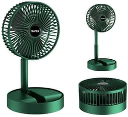 LISM-Opvouwbare draagbare ventilator - Met voetstuk - Drie windsnelheden - 1200 mAh — thumbnail 1