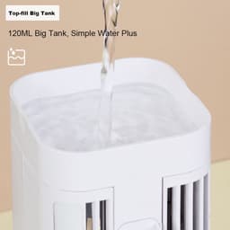 Draagbare Airco - Persoonlijke Cooler - Snelle Koeling - Spray Functie - 120ml Tank - Wit — thumbnail 5