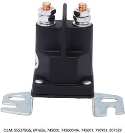 Magneetstarter Relais - Start Solenoïde - Grasmaaier Reparatie - Directe Vervanging - 12V 2 Aansluitingen - Metaal — thumbnail 2