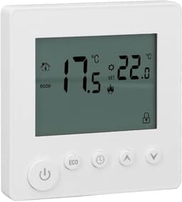 Slimme Thermostaat - Verwarming Regelaar - Energie Besparen - Brede Spanningsondersteuning - 41x86x86 mm - Wit — thumbnail 1