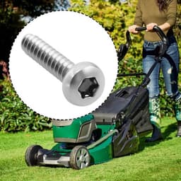 Schroeven 4,8 x 25mm - 6 stuks - Roestvrij Staal - Corrosiebestendig - Compatibel met Mountfield SP53H - Eenvoudig te installeren - Bevestigingsschroeven — thumbnail 3
