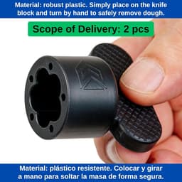 Deegafsteker voor Keukenmachine - 2 Stuks - Geschikt voor Thermomix TM5 TM6 - Eenvoudig deeg losmaken - ShopVlot — thumbnail 2