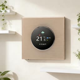 Slimme Thermostaat - Temperatuurregelaar Huis - Comfortabel Wonen - WiFi Bediening - 86x86 mm - Zwart — thumbnail 3
