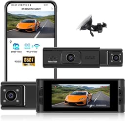 Dashcam Auto - Dubbele Camera - Veilig Rijden - App Connectiviteit - 3.16 Inch Display - Zwart — thumbnail 1