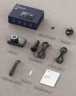 SnelShoppen - 4K Dashcam WiFi, 2160P Auto Camera met 32G SD-kaart, WDR Nachtzicht, Noodopname, Loopopname, 24-uurs Parkeermodus, G-sensor — thumbnail 4
