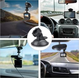 SnelShoppen - Car Suction Cup voor Dash Cam Houder - 360° Rotatie met 6 Adapters - Geschikt voor Navigatieapparatuur, Camera's, Voorruiten en Dashboar — thumbnail 3