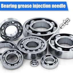 7-delige set vetspuitaccessoires, inclusief 3 vetspuitmonden, 1 naalddispenser, rubberen afdichtingsnippel, rechte spuitmond, 1 gebogen naald voor kleine en gesloten ruimtes — thumbnail 3