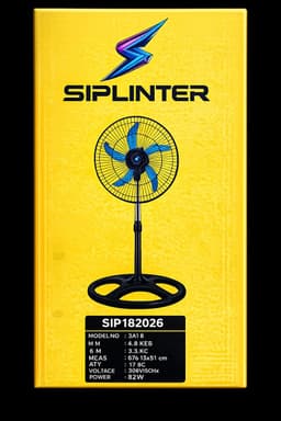 Siplinter SIP182026 Industriële Staande Ventilator 45 cm / 18 Inch - 85W - Verstelbaar - Krachtige Luchtcirculatie - Zwart — thumbnail 4