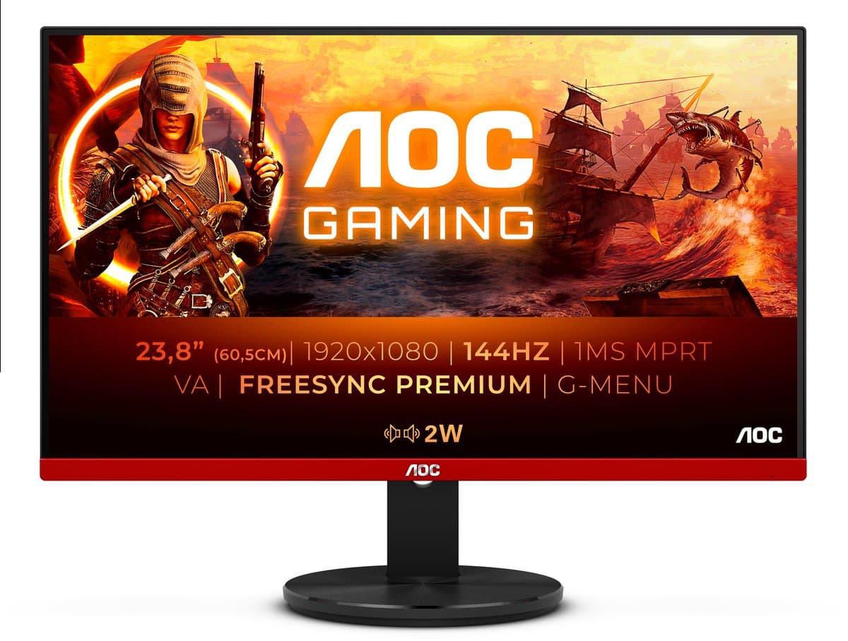 AOC G2490VXA - Full HD VA Gaming Monitor - 24 inch (144hz) — afbeelding 1