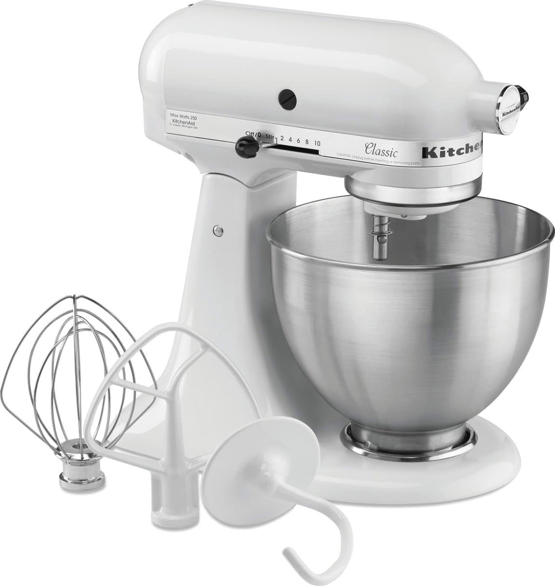 KitchenAid 5K45SSEWH - Wit - 4,28L - Horeca & Professioneel — afbeelding 1