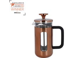 La Cafetière Pisa koffiezetapparaat van glas met roestvrij, geborsteld stalen frame