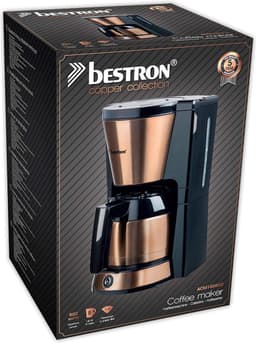 Koffiezetapparaat gemalen filterkoffie thermokan 8 kopjes 900W koper — thumbnail 4