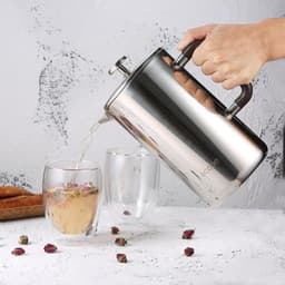 Dubbelwandig Koffiezetapparaat van Roestvrij Staal - 15 liter - 3 filters - Ecooe — thumbnail 3
