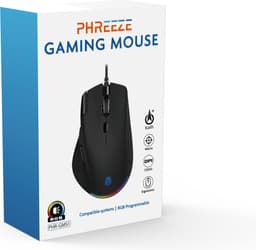 Phreeze Gaming Muis met Rapid Fire Knop - USB Game Mouse - RGB - Macro Computermuis - Voor RPG, FPS, MMORPG, MMOBA Games — thumbnail 2