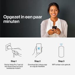 Linksys Velop Pro 7 Tri-band (2,4 GHz / 5 GHz / 6 GHz) Wi-Fi 7 (802.11be) Wit 5 Intern — thumbnail 5