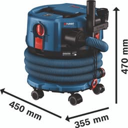 Bosch GAS 18V-12 MC Professionele snoerloze stofzuiger BITURBO Brushless + 1x ProCore accu 4.0 Ah + lader + accessoires — thumbnail 4