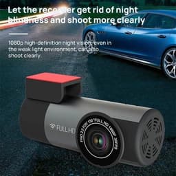 VCTparts® Dashcam 1080P Recorder 150 ° Dvr High-Definition Nachtzicht met Wifi Grijs — thumbnail 5