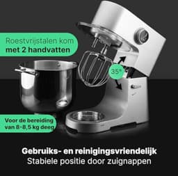 Mixer met Mengkom - Mixer met Kom - Mixer met Mengkom Keukenmachine - Mixer Keukenmachine — thumbnail 5