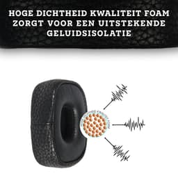 Somstyle Oorkussens Geschikt Voor Marshall Major III/IV (3/4) Koptelefoon - Zacht Schuim - Eiwitleer - Zwart — thumbnail 5
