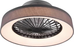 Plafondventilator Ella met verlichting - Ø47cm - 3 snelheden - Afstandsbediening - Grijs — thumbnail 2
