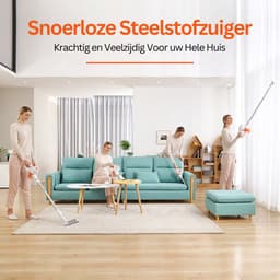 ILife G80 Draadloze Stofzuiger Zonder Zak – Met 4 Opzetstukken – Met Muurbeugels – Krachtige Motor – Handstofzuiger — thumbnail 4