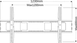 Techly Muurbevestiging Voor Monitoren Tot 55-100 Inch, Verstelbaar, Slank, 36 Mm — thumbnail 2