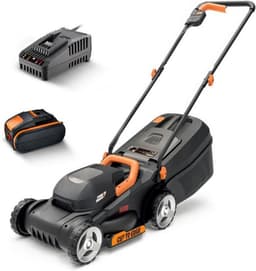 Accugrasmaaier - Elektrische Grasmaaiers - Gazontrimmer - Grastrimmer - met Krachtige Borstelloze Motor - Maaibreedte 30cm - 3 Instelbare Maaihoogtes (30-70 mm) - 4000 mAh Lithium-ion Accu - Oplader - 20V - Zwart — thumbnail 1