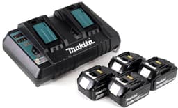 Makita DLM 382 PM4 accu grasmaaier 36 V ( 2x 18 V ) 38 cm 40 l + 4x accu 4.0 Ah + dubbele lader — thumbnail 2
