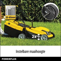 Powerplus elektrische grasmaaier POWEG62205 - 1300 W, 320 mm Ø grasmachine, tuintoestel, met grasopvangsysteem en achteruitworp — thumbnail 3