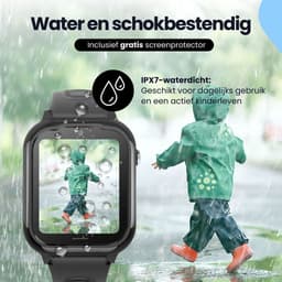 Protectly® GPS Horloge Kind Met Simkaart - SOS-Knop - Smartwatch Kinderen - Smartwatch Kind - GPS Tracker Kind - 4G - Videobellen - HD Camera - Whatsapp en SMS - Elke polsmaat - Incl. Simkaart — thumbnail 5