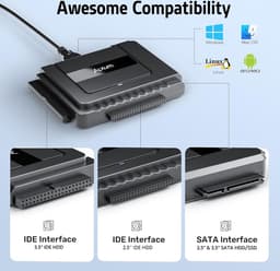 Harde Schijf Lezer voor 2,5/3,5 inch IDE HDD en SATA — thumbnail 1