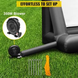Betaalbare Goederen® Opblaasbare Filmprojector - Beamer - Mini projector - Mini Beamer - 18FT - Outdoor — thumbnail 4