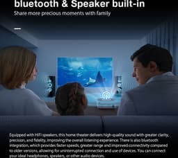 BlitzWolf - FHD Projector Mini Draagbare Beamer - LCD LED 480 ANSI Lumen - 4D Keystone Correctie - Dual-5G WIFI 4K Decodering Digitale Zoom — thumbnail 4