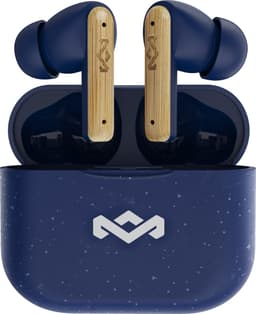 House of Marley Little Bird Draadloze Oordopjes - Bluetooth Oortjes Draadloos - 24 uur Batterijduur - Eco Friendly Design - Quickcharge - Touchbediening - Blauw — thumbnail 1