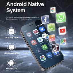 Medj - Mini smartphone- mobiele telefoon- superkleine -klein -4G -Snelste -mini- gsm -android 10 — thumbnail 2