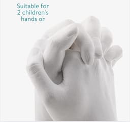 3D gipsafdruk voor 1 tot 2 handen - Handafdruk in gips - Bodycasting set - Voor 1 volwassene of 2 kinderen - pH-neutraal en huidvriendelijk — thumbnail 4