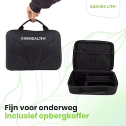 2BEHEALTHY Massage Gun Professioneel XG10 - Incl. 10 Opzetstukken - Massage Pistool - Massage Apparaat - Massagegun - Spier Massage - Spieren & Gewrichten — thumbnail 5