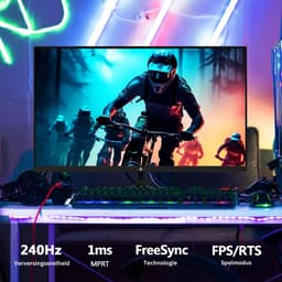ApexArte® Gaming Monitor - Draagbare Scherm - Gaming - Full HD - 240Hz - Zwart — thumbnail 2