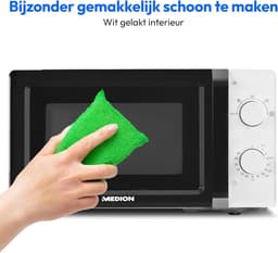 20-liter-700-watt-magnetron-klein-compact-ruimtebesparend-5-magnetronstanden-ontdooifunctie-timerfunctie-wit — thumbnail 5