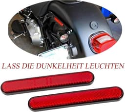 2 stuks mini 143 x 28 x 8 mm fiets reflector multifunctionele scooter - motorfiets accessoires — thumbnail 4