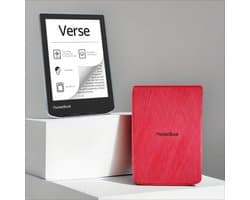 PocketBook Verse e-reader Bright Blue – 6 inch – 8 GB + Rood hoesje – voordeelbundel