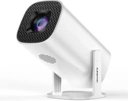Elementkey PowerBEAM2 - Projector tot 100 inch - Multimedia HDMI - Draagbare Projector - LED - Android 11 - WiFi 6 - Youtube/Netflix Streamen- Bioscoop - Wit — thumbnail 1