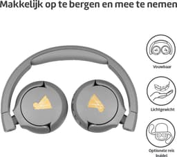 POGS - The Gecko 2 - Draadloze on-ear kinder koptelefoon - Bluetooth - Veilige volumebegrenzing - Duurzaam - Gratis app voor extra functies - rGrijs — thumbnail 3