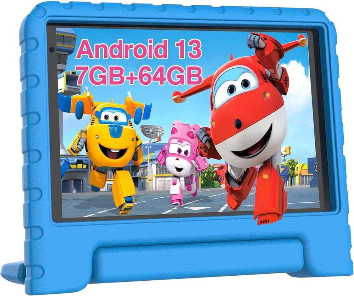 White-label Kindertablet Vanaf 3 Jaar - Tablet Kinderen - Kinderspeelgoed - Blauw — afbeelding 1