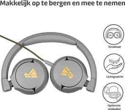 POGS - The Elephant 2 - Bedrade on-ear kinder koptelefoon - Veilige volumebegrenzing - Duurzaam - rGrijs — thumbnail 3