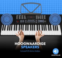 Finesse Keyboard Piano - Statief & Accessoires - 61 Keys - Digitale Piano - Elektrische Piano - Kind — thumbnail 2